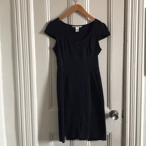 Navy DVF knee length dress